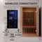 Steamspa 2-Person Carbon FAR Infrared Hemlock Wooden Indoor Sauna Room with LED Touch Control Panel SC-SS0014-GS - alternate 2